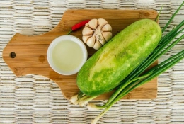 Кабачки с чесноком